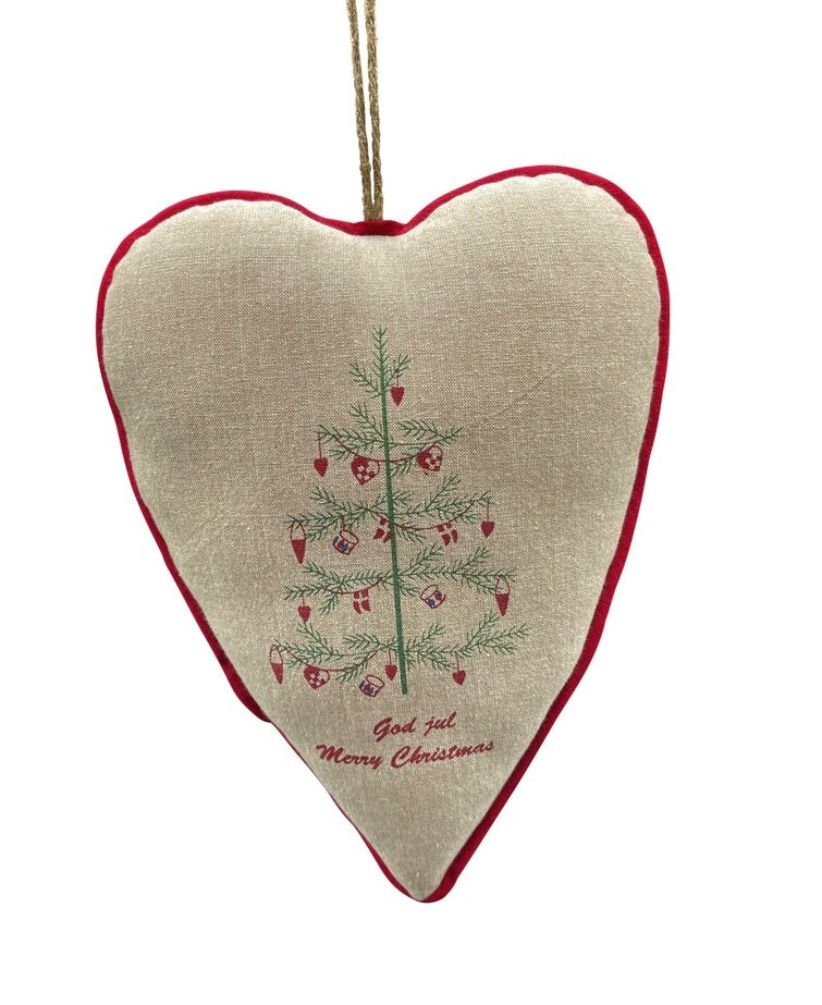 XL hjerte juletræ