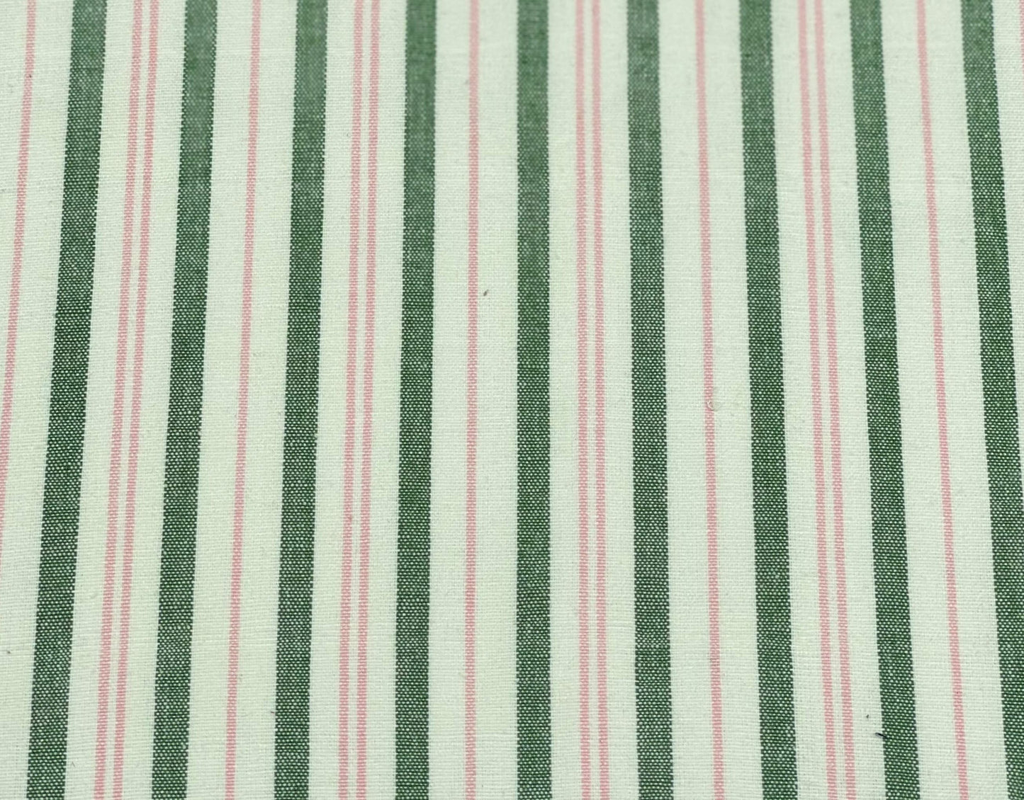 Meterware oliven/rosa Streifen