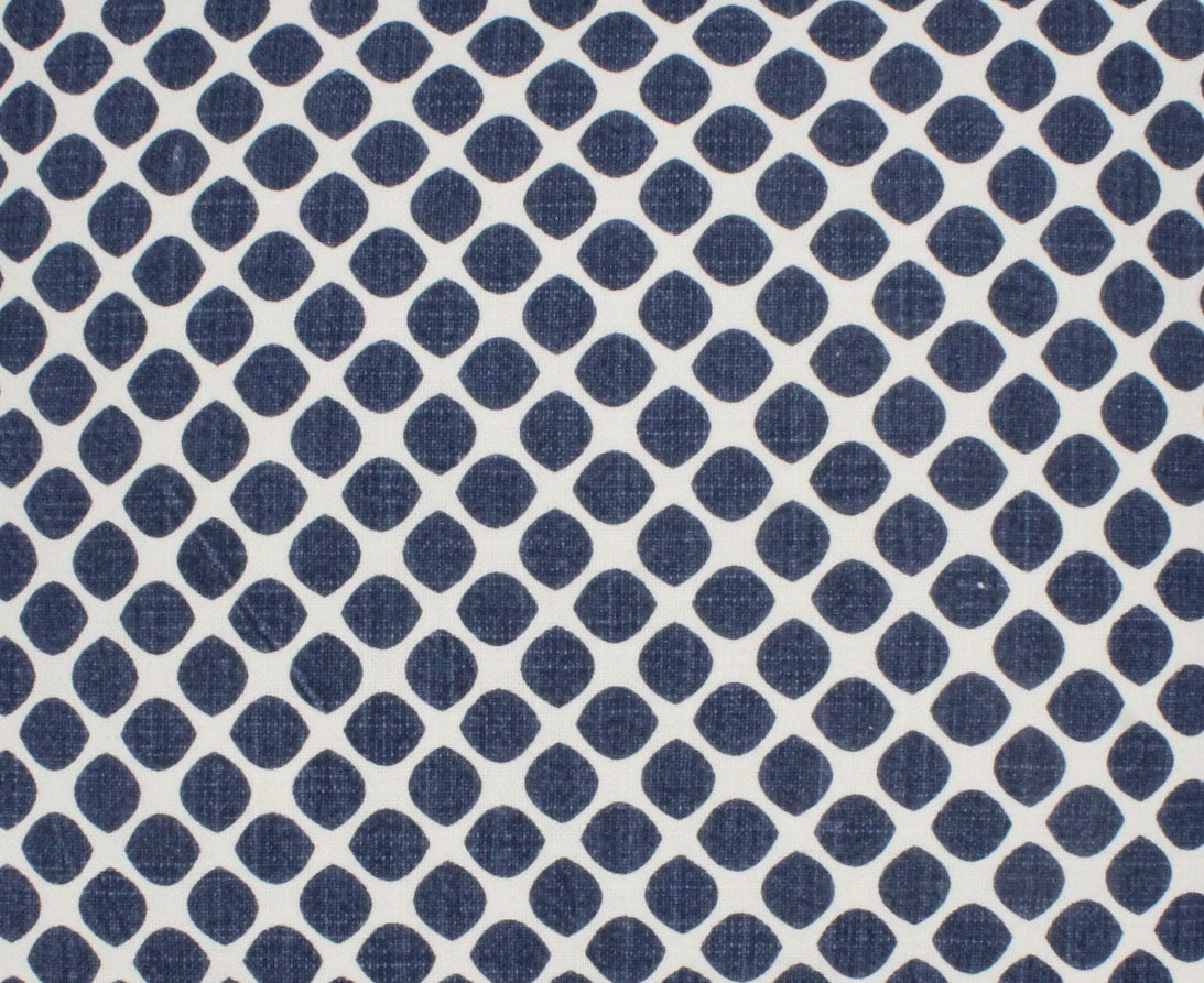 Meterware Tupfen dunkelblau