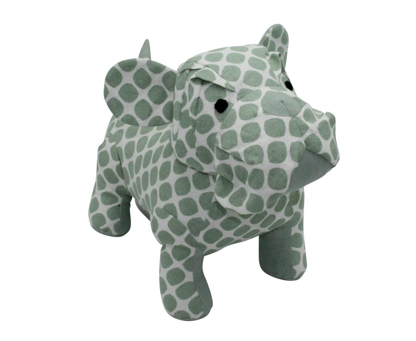 Hund Kuscheltier Tupfen jade