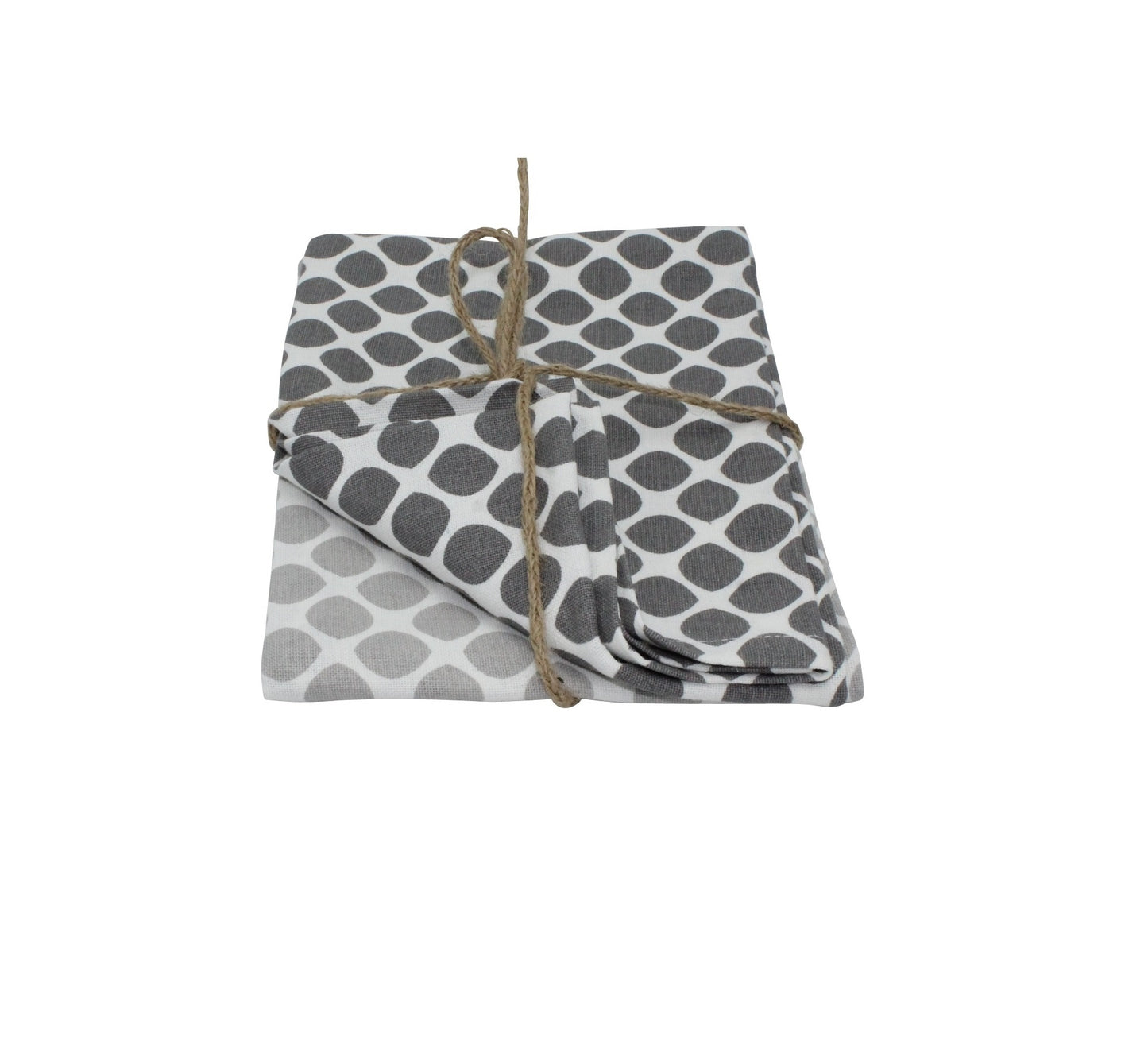 Viskestykke grå prikker