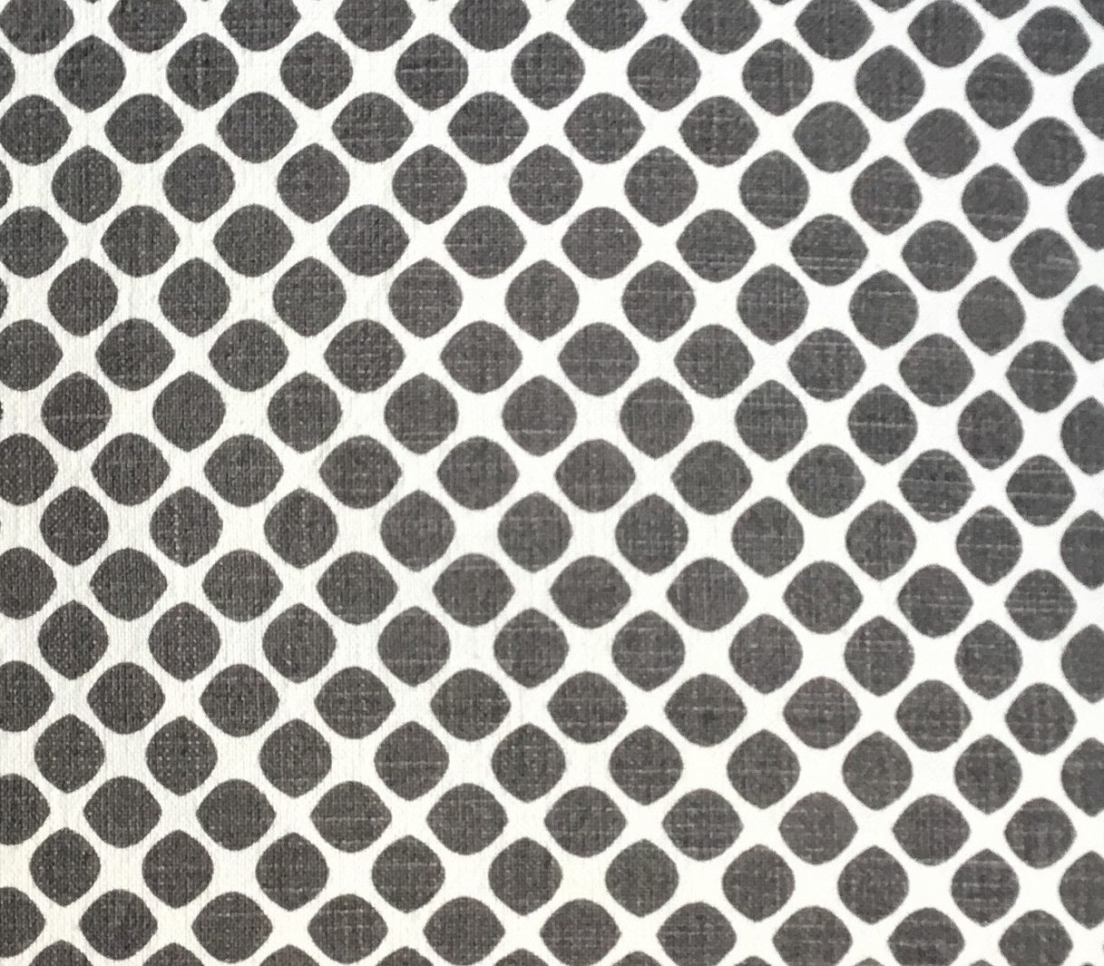 Meterware Tupfen dunkelgrau