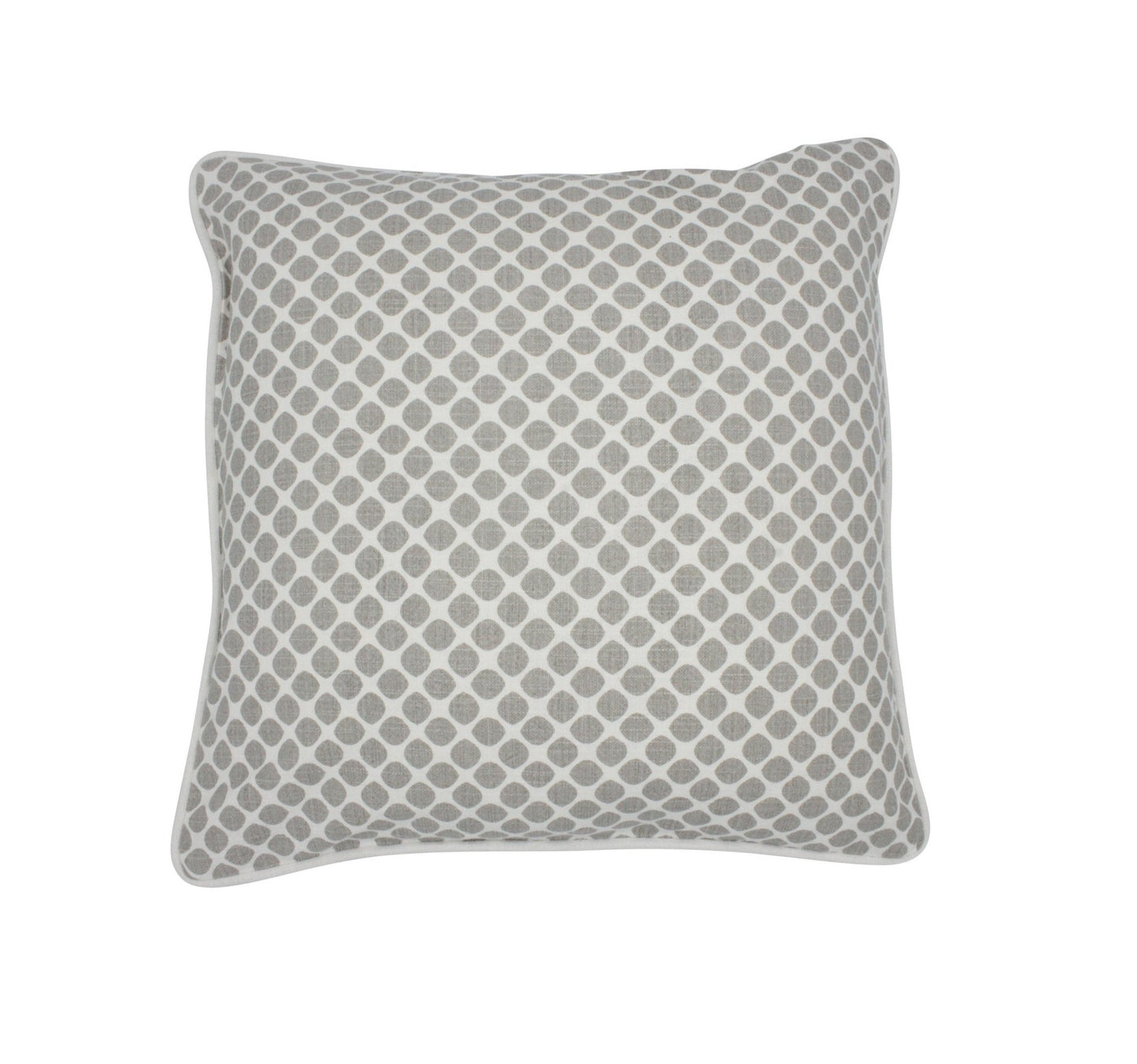 Kissenhülle Tupfen hellgrau