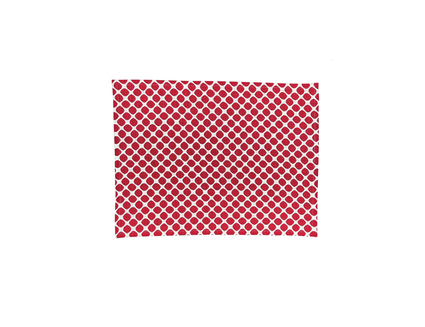 placemat dots red