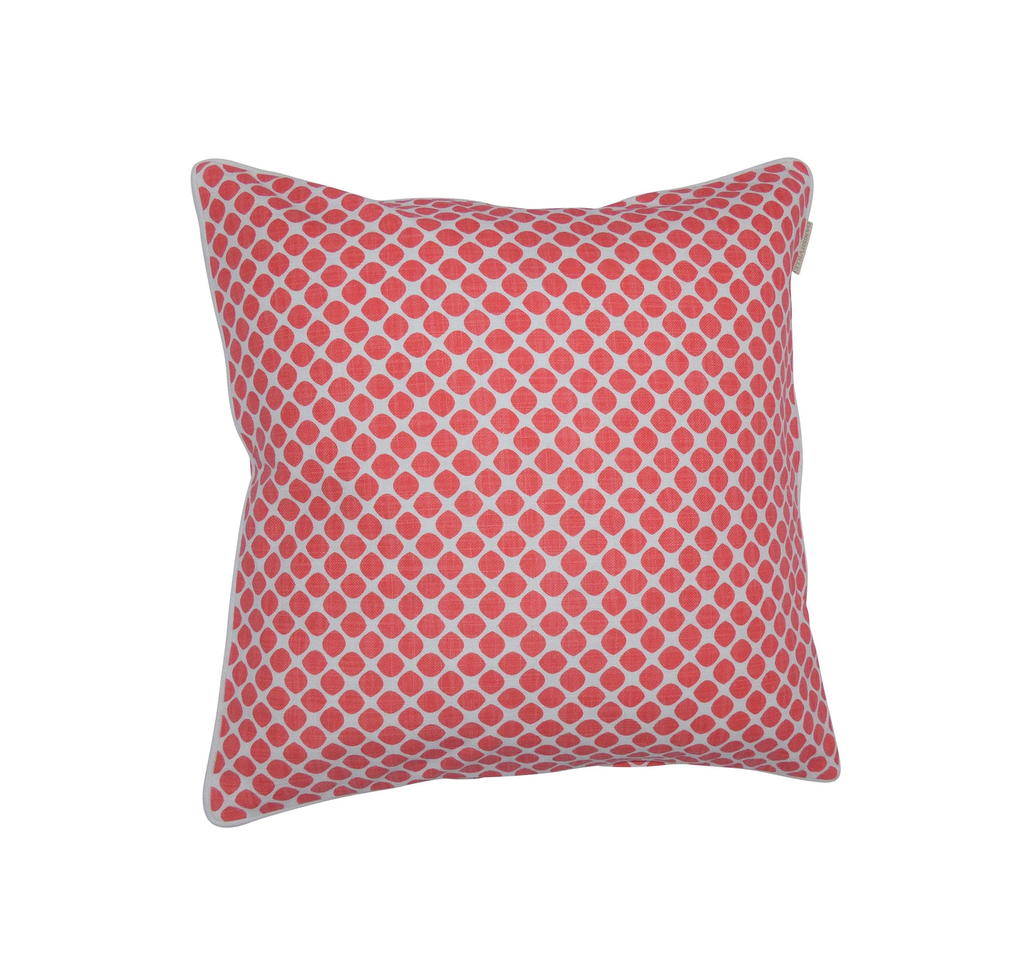 Kissenhülle Tupfen Koralle