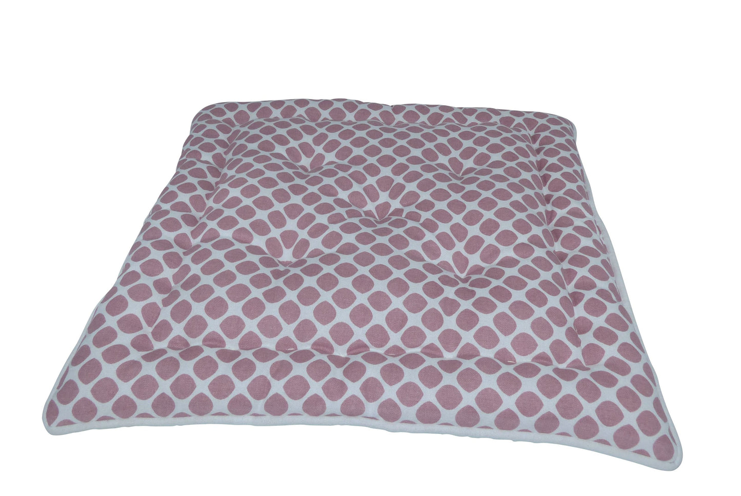 Sitzkissen jade / Tupfen lila