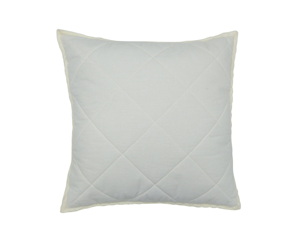 cushion cover quilted white