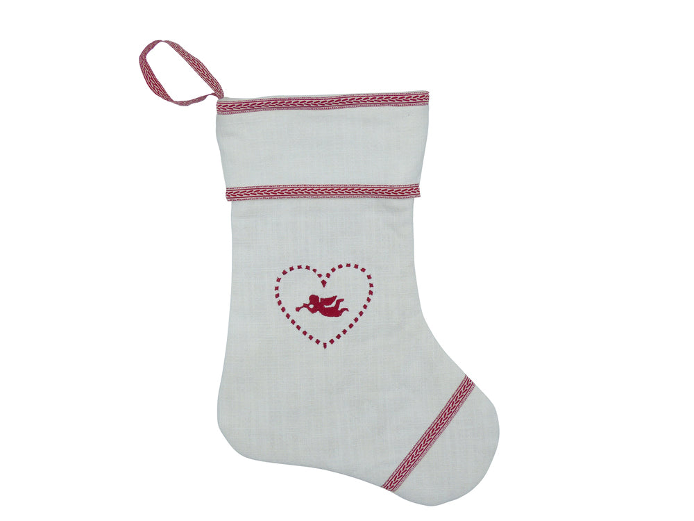 Sok råhvid hjerte og engel