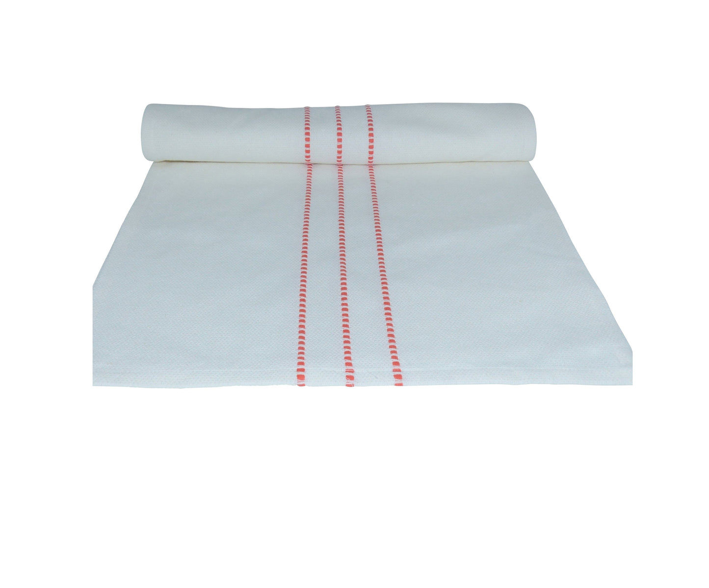 Table Runner Stripes Coral