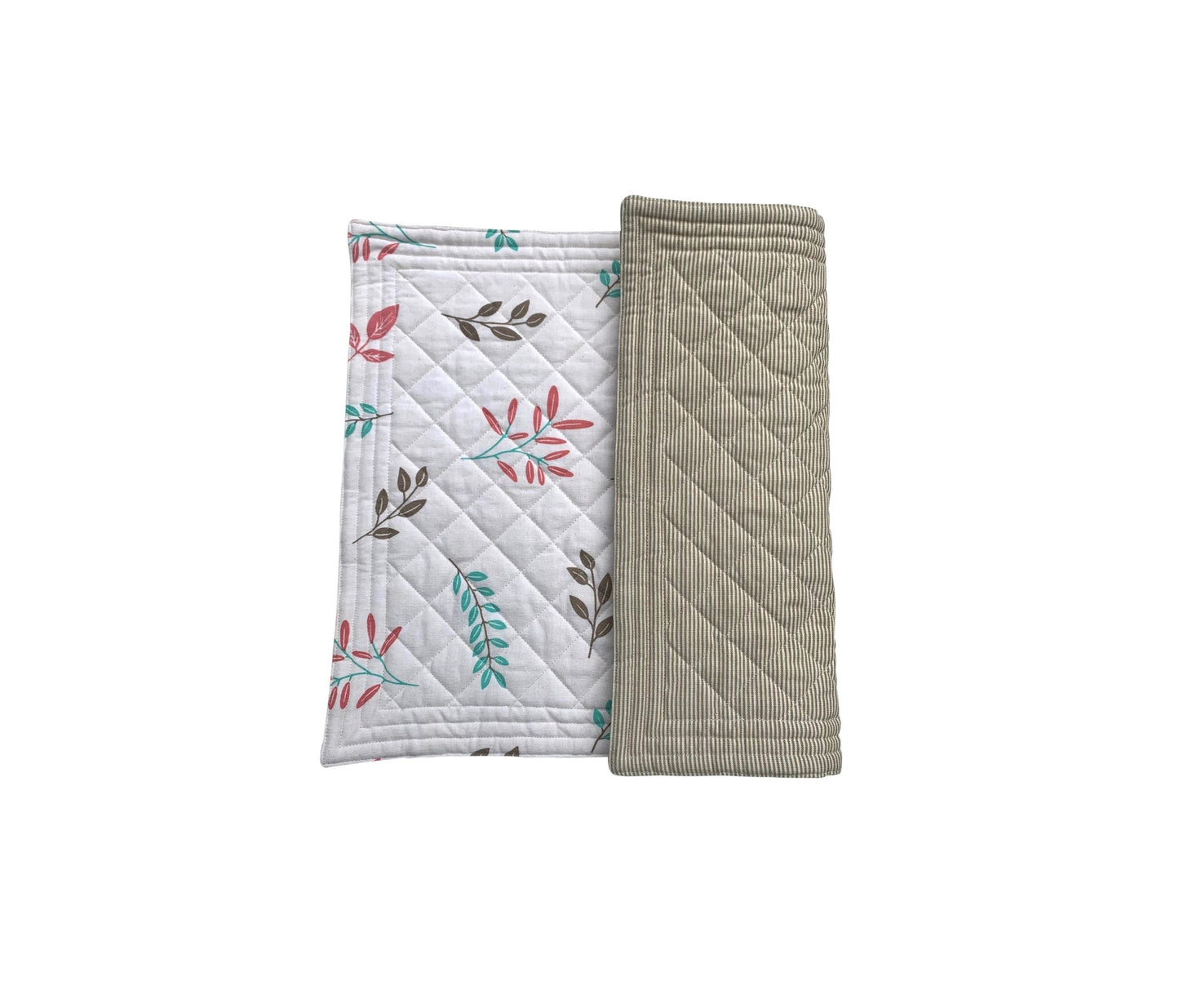 placemat quilted leaves