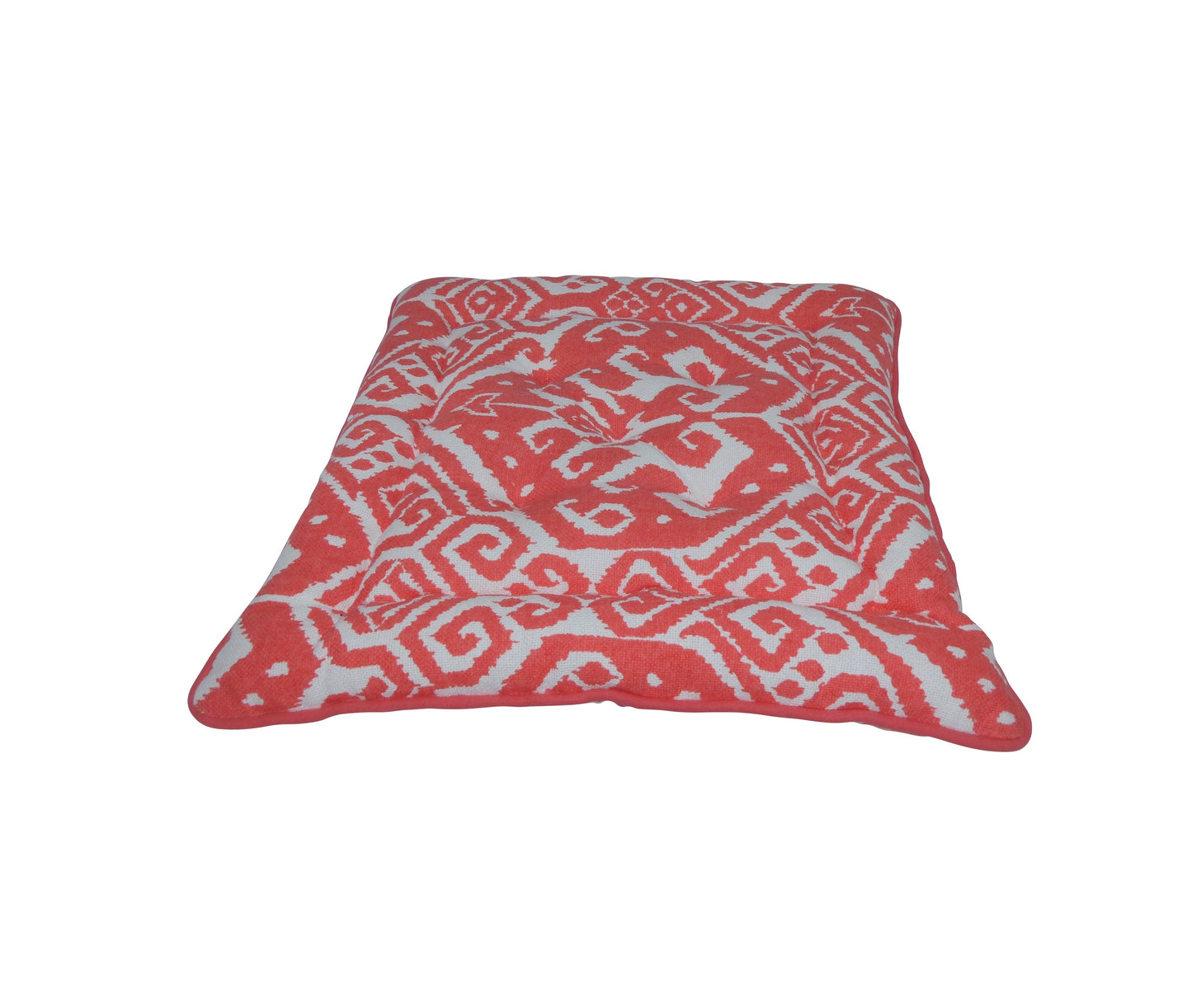 Sitzkissen Ikat coral