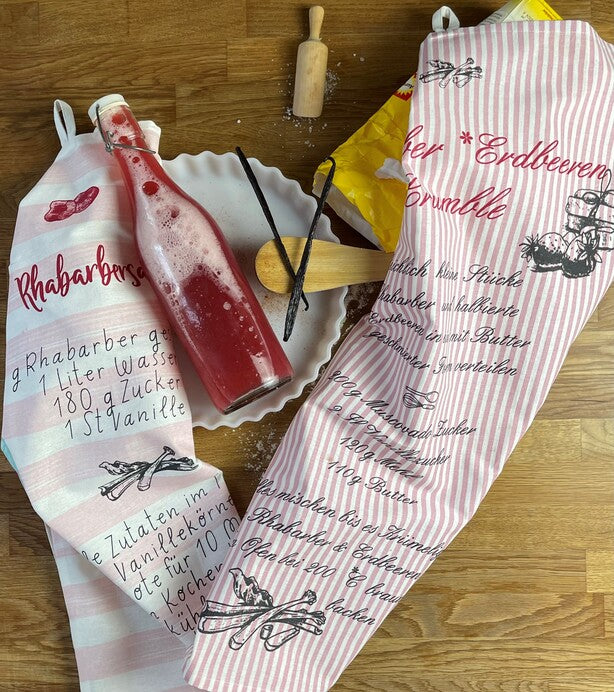 Geschirrtuch Rhabarbersaft