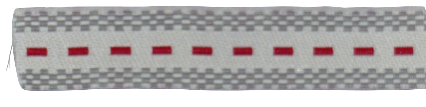 Band grau karriert und rot