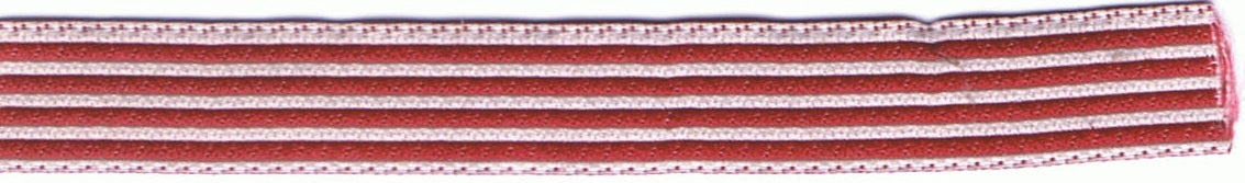 Band rot gestreift