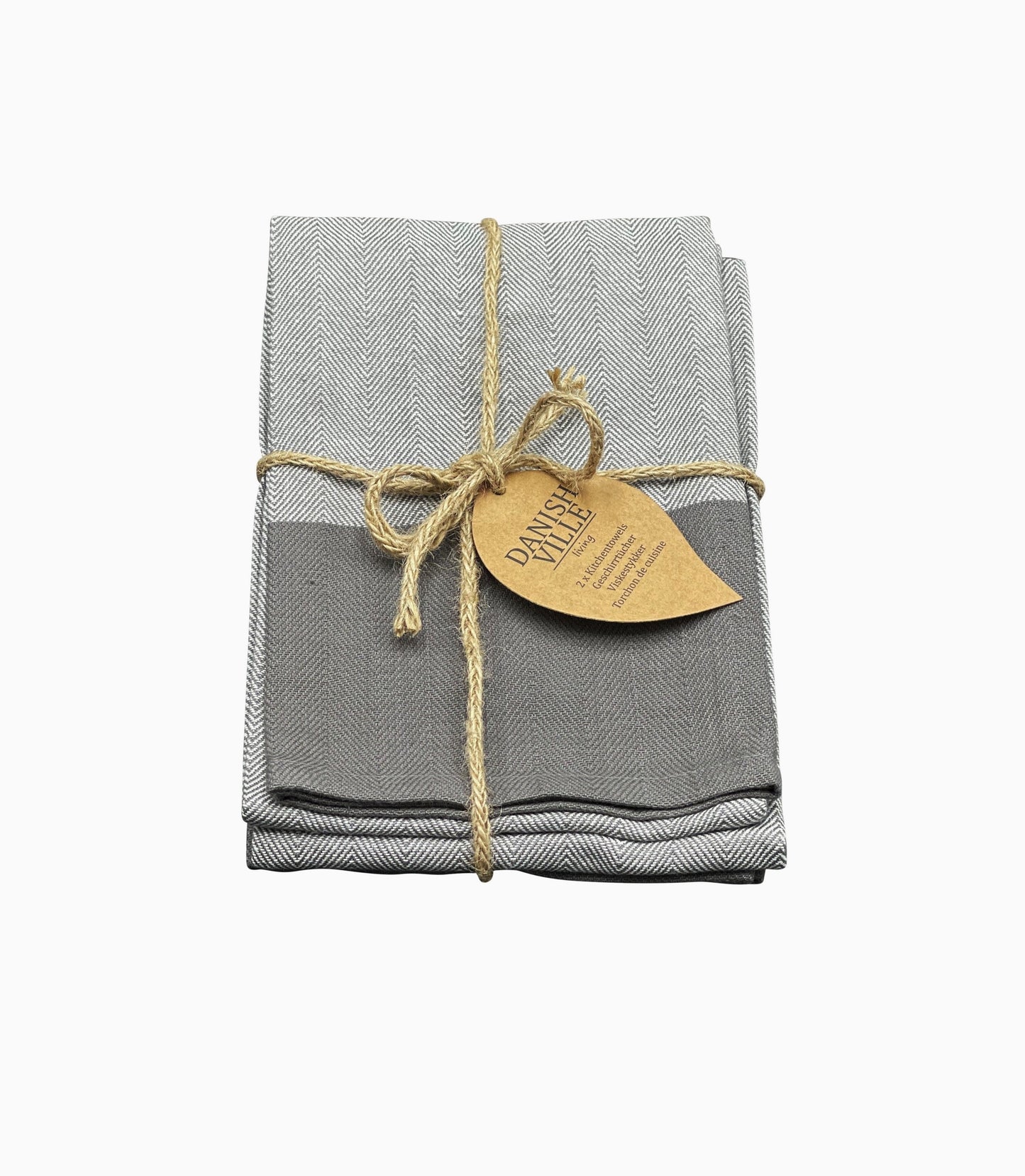 Sildebensviskestykke, grå/hvid/grå