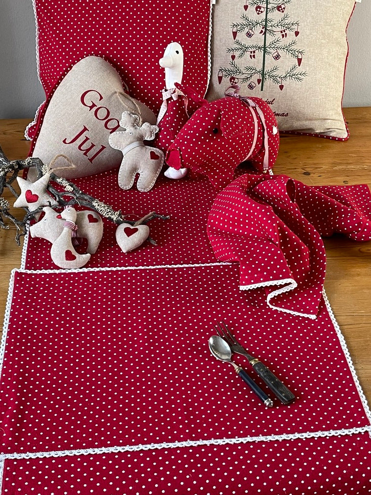 XL hjerte God Jul prikker