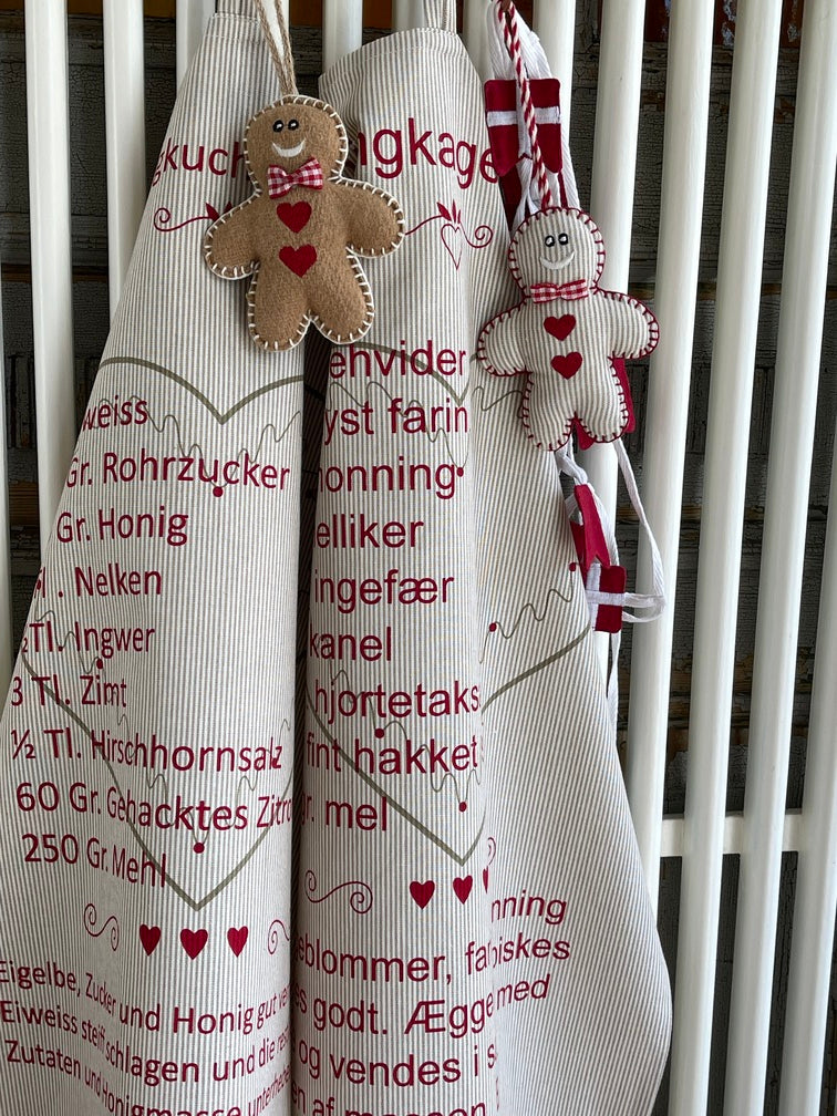 tea towel honey hearts