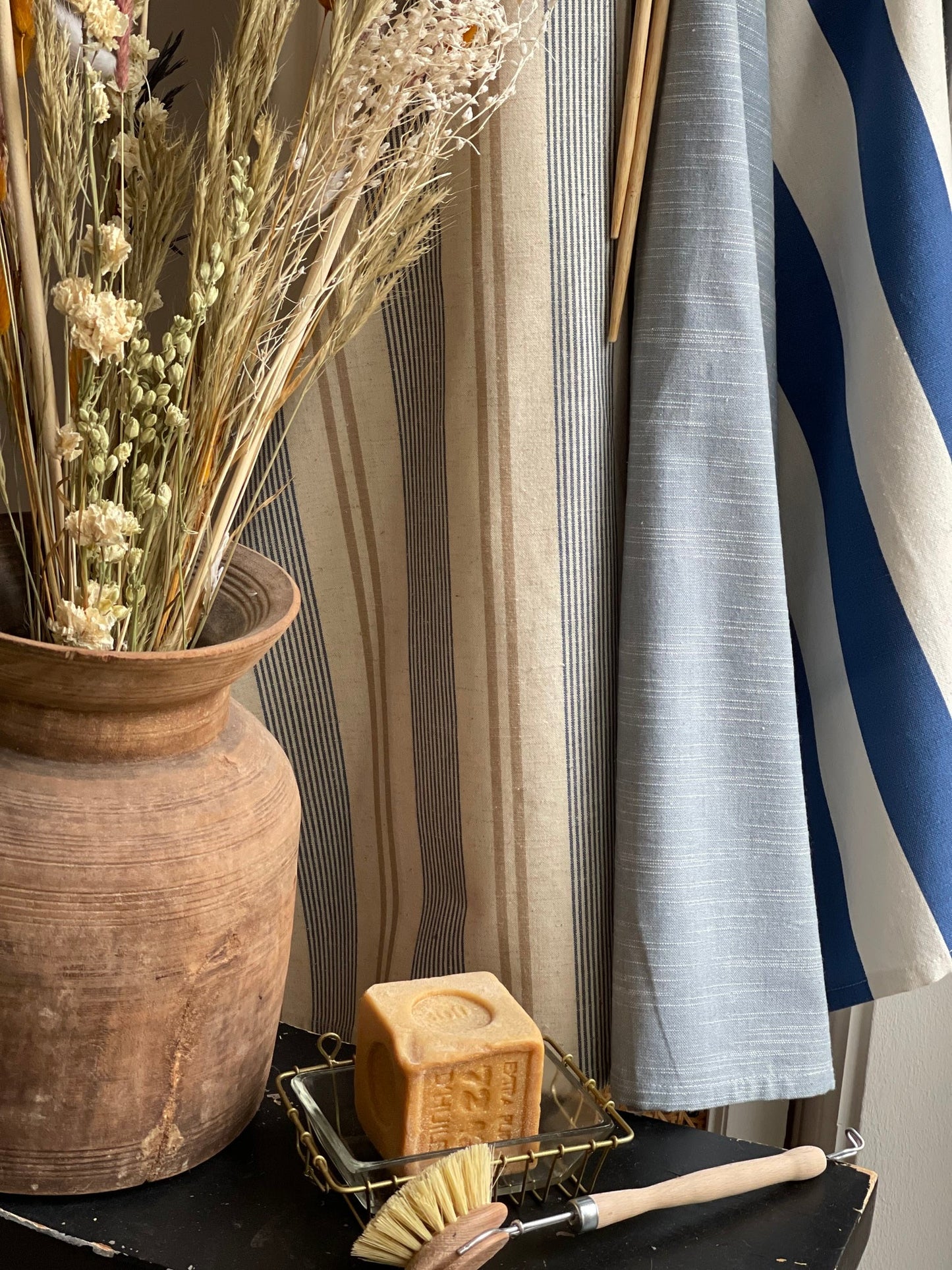 Geschirrtuch Sophie staubig blau