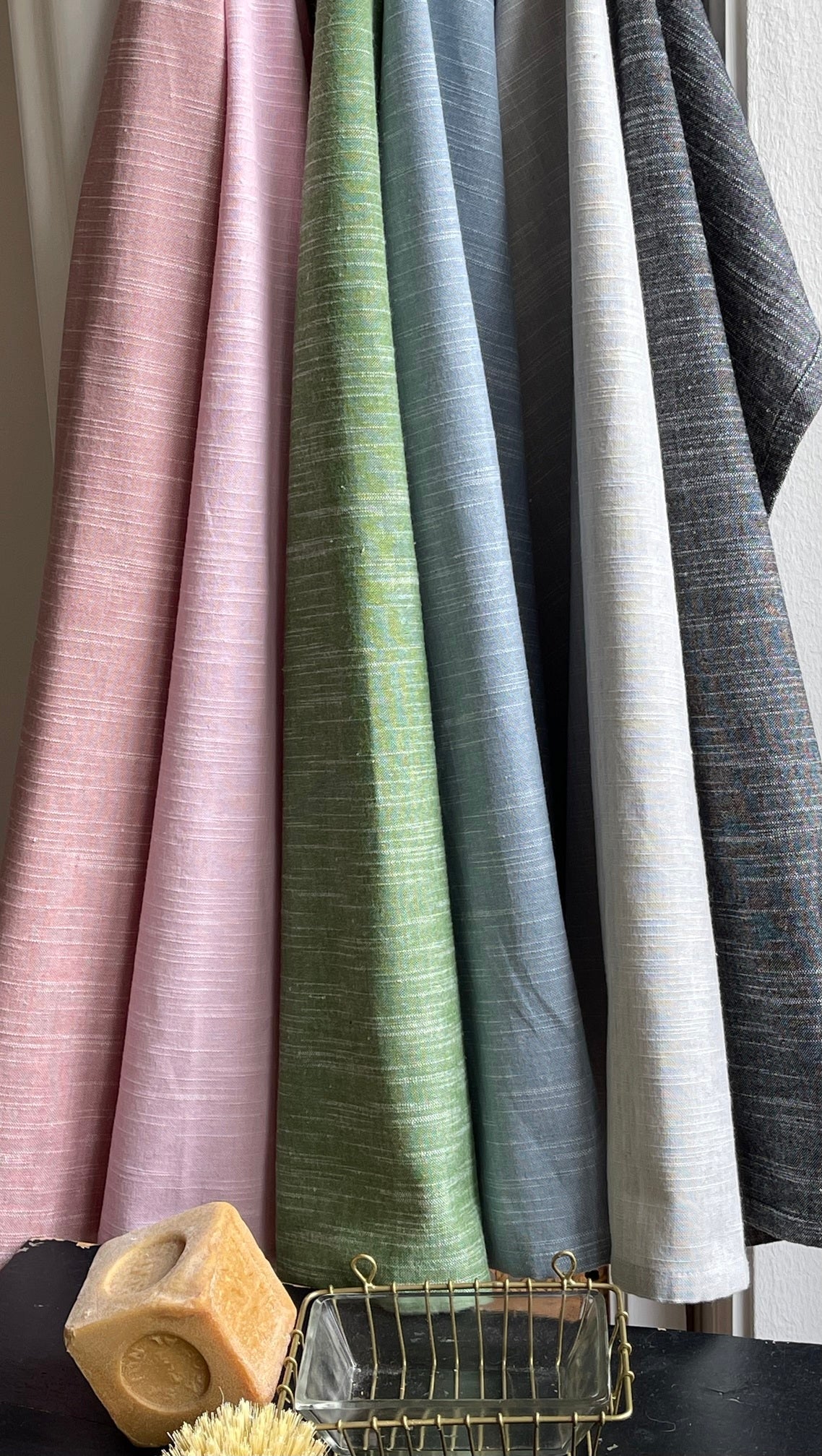 Viskestykke Sophie støvet sort