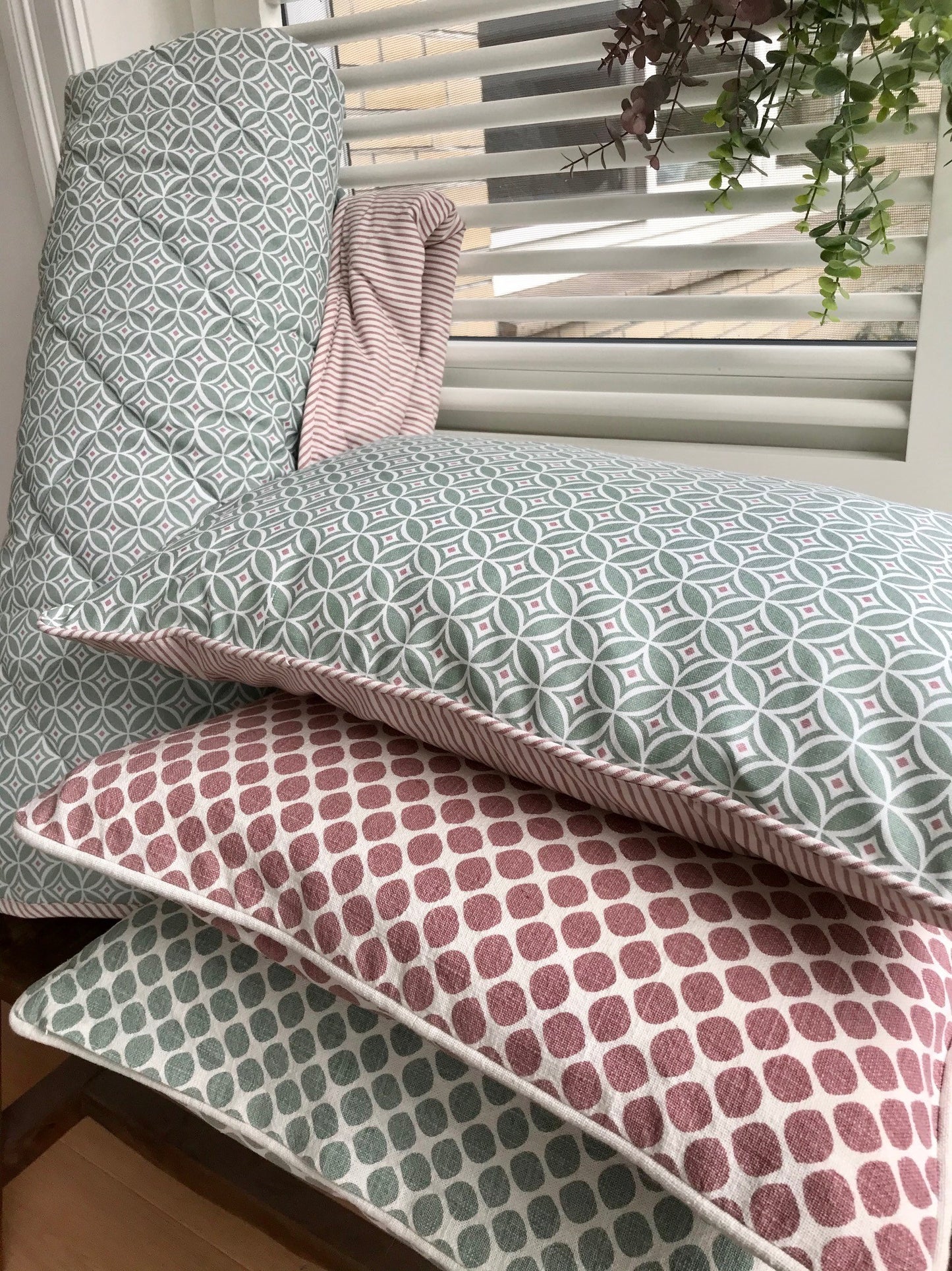 Kissenhülle Diamant grün