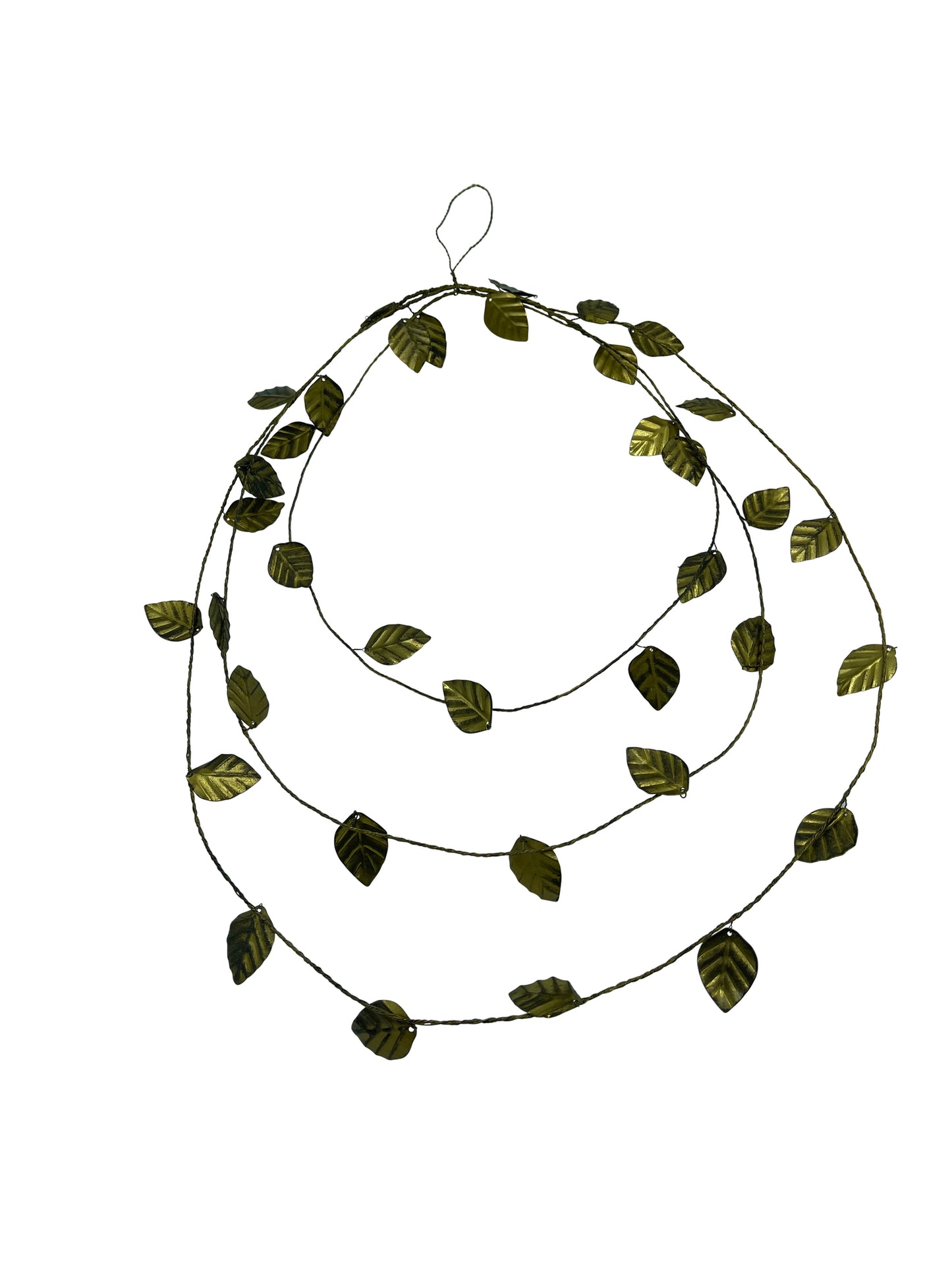 wreaths with leaves, gold